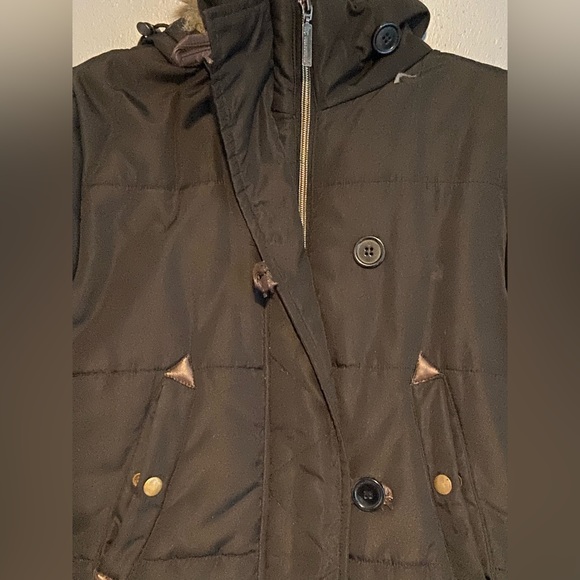 Black Puffer Jacket With Removable Hood - Picture 7 of 7